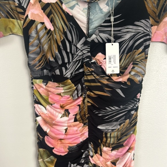 Favorite Daughter The Bad Decisions V-Neck Body-Con Hawaiian Dress Size XS - Picture 8 of 16